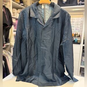 Kith Monogram Silk Men's Blue Button-Up shirt - new